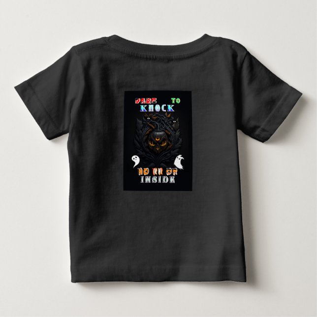 Camiseta Para Bebê Terror (Verso)