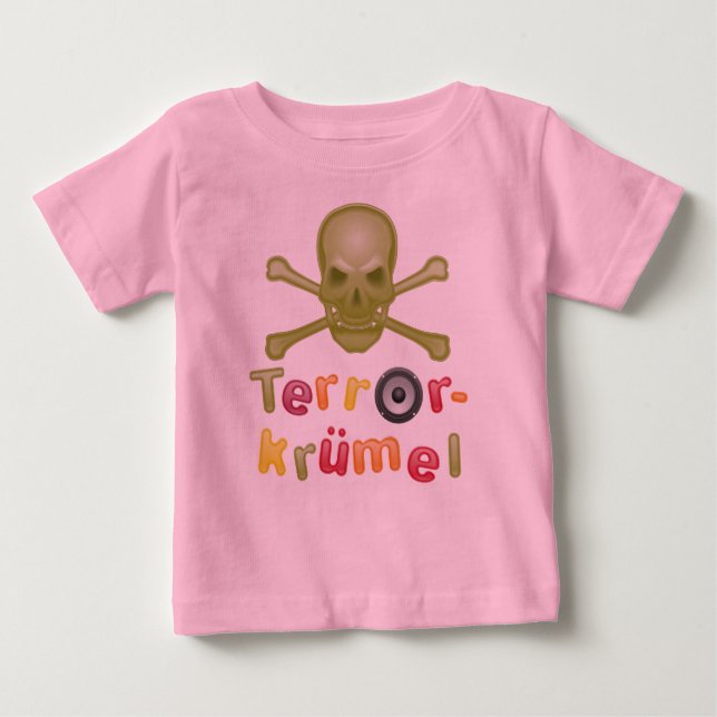 Camiseta Para Bebê Terrorkrümel (Frente)