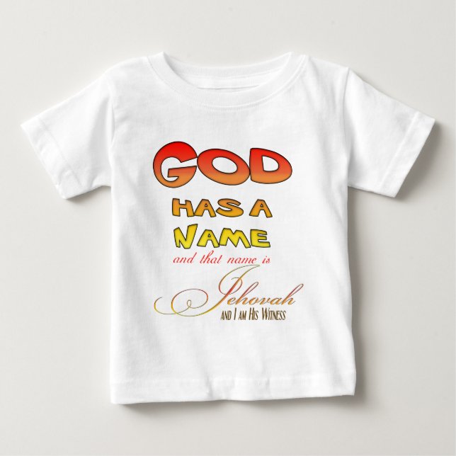 Camiseta Para Bebê Testemunha de Jeová (Frente)