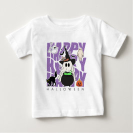 Camiseta Para Bebê Testemunhar Divertido | Feliz Halloween Magic & Mi