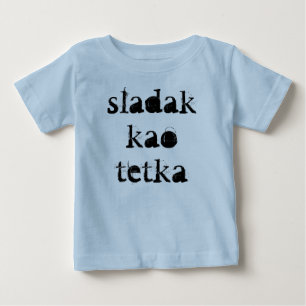 Camiseta Para Bebê Tetka do kao de Sladak