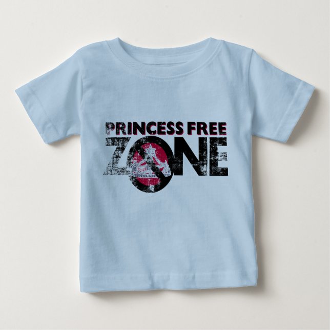 Camiseta Para Bebê Teto azul do logótipo PFZ (Frente)