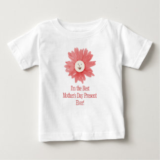 Camiseta Para Bebê Teto Bebê do Melhor Dia de as mães Presente
