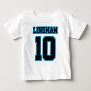 Camiseta Para Bebê Teto branco-preto-branco de futebol de galinha