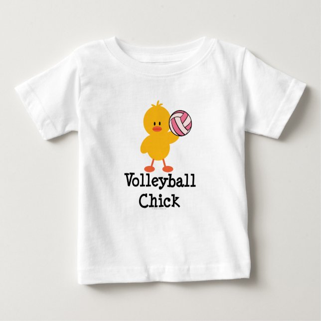 Camiseta Para Bebê Teto de Criança de Voleibol (Frente)