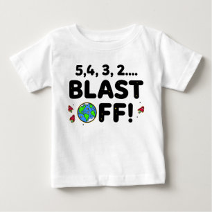 Camiseta Para Bebê Teto de primeiro aniversario de Bebê - Cabeça de V