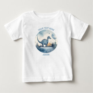 Camiseta Para Bebê Teto Personalizado De Dinossauro Para Bebês