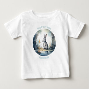 Camiseta Para Bebê Teto Personalizado Do Coelho Bebê