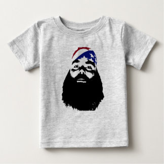 Camiseta Para Bebê Teve uma barba natural completa