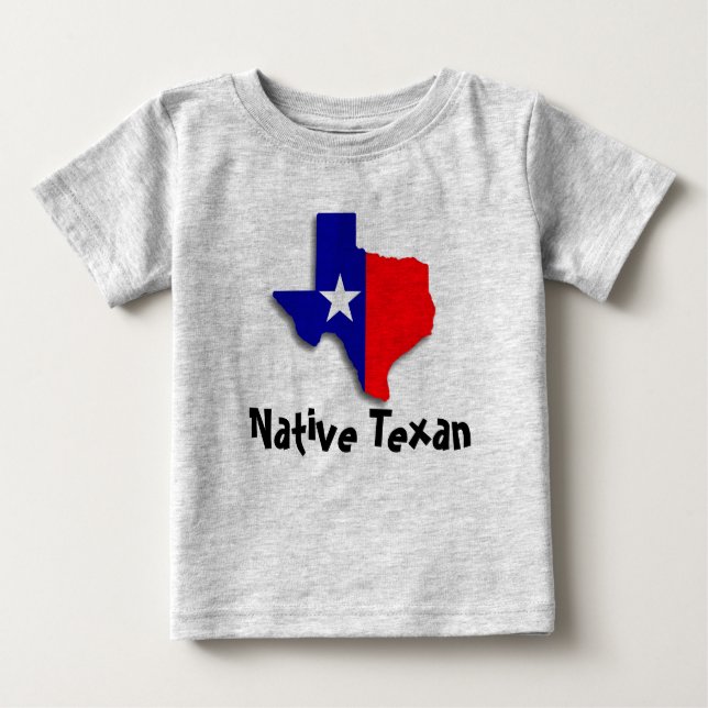 Camiseta Para Bebê Texano nativo (Frente)