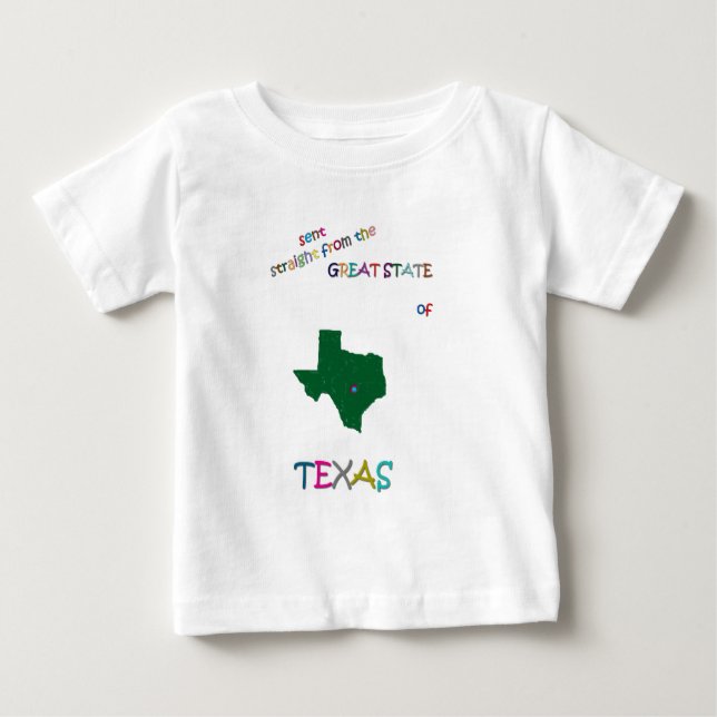 CAMISETA PARA BEBÊ TEXAS (Frente)