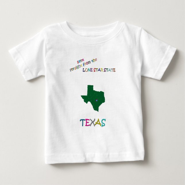 CAMISETA PARA BEBÊ TEXAS (Frente)