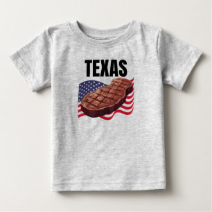 Camiseta Para Bebê Texas Baby Fine Jersey T-Shirt