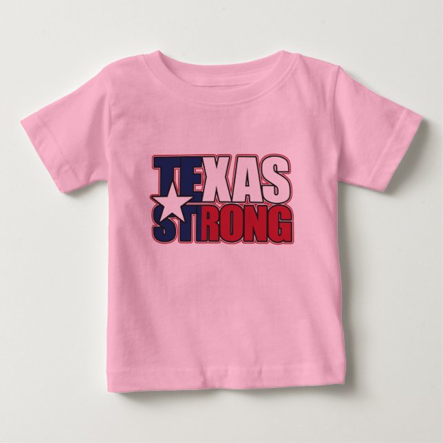 Camiseta Para Bebê Texas-Strong (Frente)