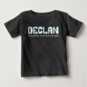 Camiseta Para Bebê Texto conhecido dos pixéis do significado dos