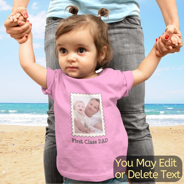 Camiseta Para Bebê Texto de Fotografia Personalizado do Pai do pai Te (Criador carregado)
