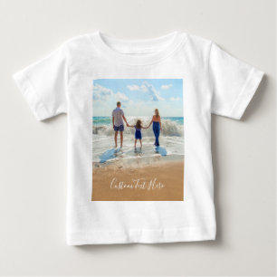Camiseta Para Bebê Texto Fotográfico personalizado Camiseta bebê - se