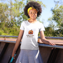 Camiseta Para Bebê Texto Laranja do Dia das Bruxas de Pumpkin Mais Co