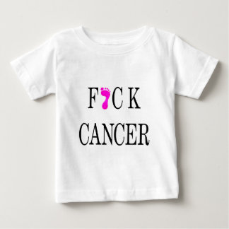 Camiseta Para Bebê texto macio do cancer do f*ck