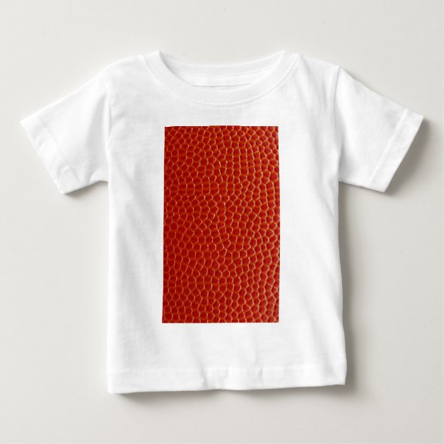 Camiseta Para Bebê Textura de fechamento de basquete (Frente)