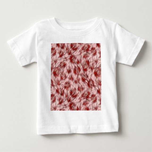 Camiseta Para Bebê Textura de Tecido castanho Design-19797 (Frente)