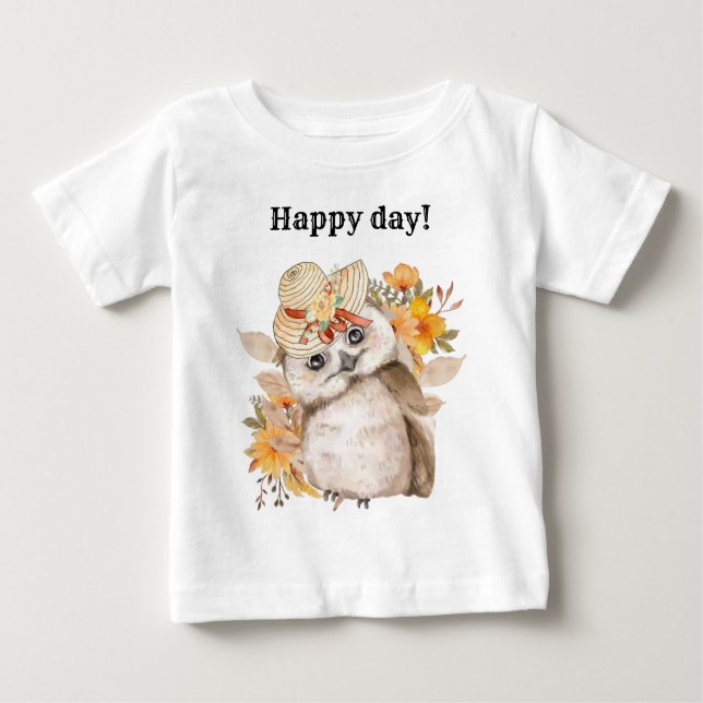 Camiseta Para Bebê Thanksgiving Decor Fall Farmhouse  (Frente)