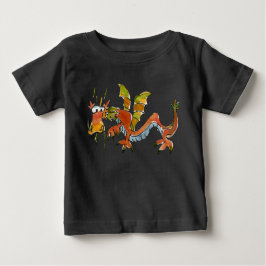 Camiseta Para Bebê Thar Be Dragon