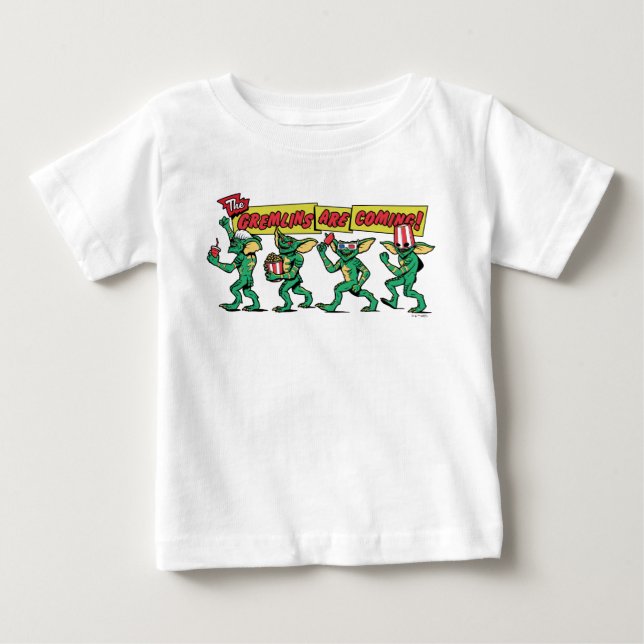 Camiseta Para Bebê The Gremlins™ Are Coming (Frente)