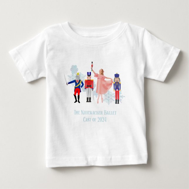 Camiseta Para Bebê The Nutcracker 2024 Cast (Frente)