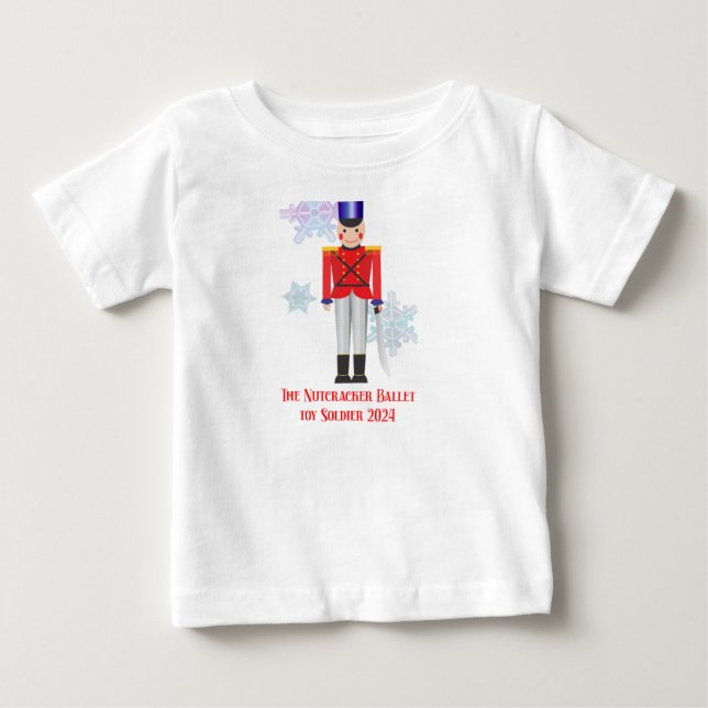 Camiseta Para Bebê The Nutcracker Toy Soldier 2024 (Frente)