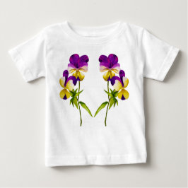 Camiseta Para Bebê "The Pansy Party" num Toddler Ruffle Tee (I)