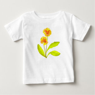Camiseta Para Bebê "The Pansy Party" num Toddler Ruffle Tee (IV)