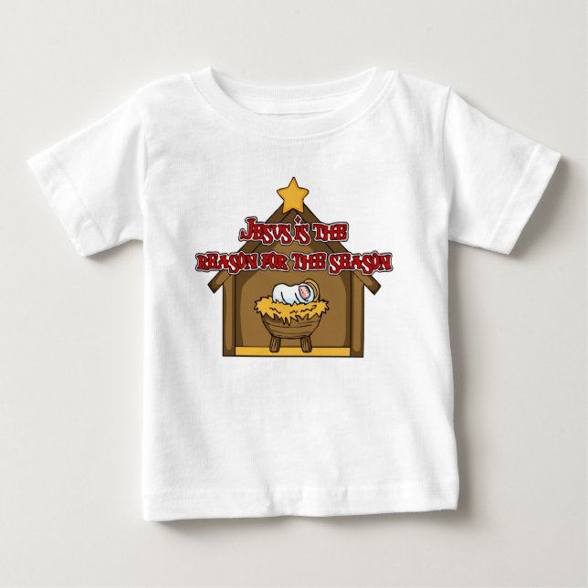 Camiseta Para Bebê The Reason for the Season 1 (Frente)