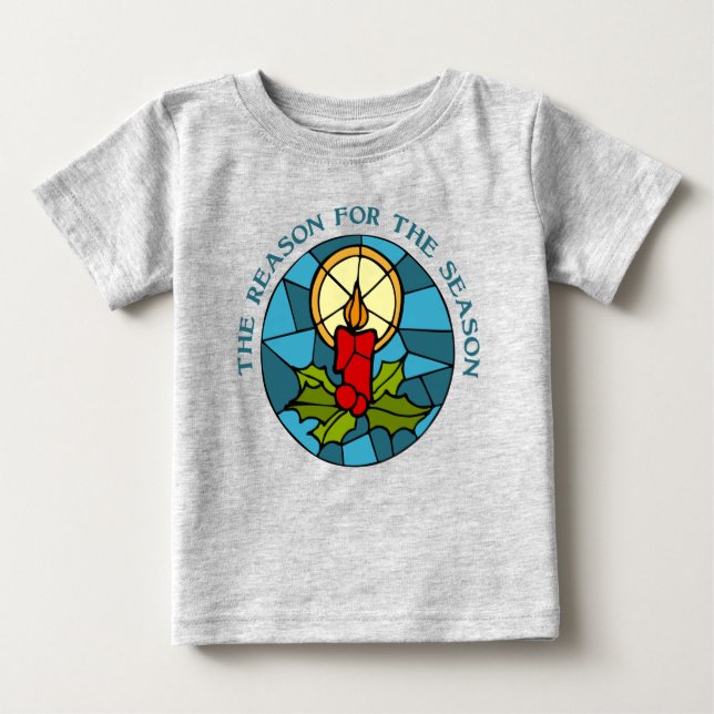 Camiseta Para Bebê The Reason for the Season 3 (Frente)