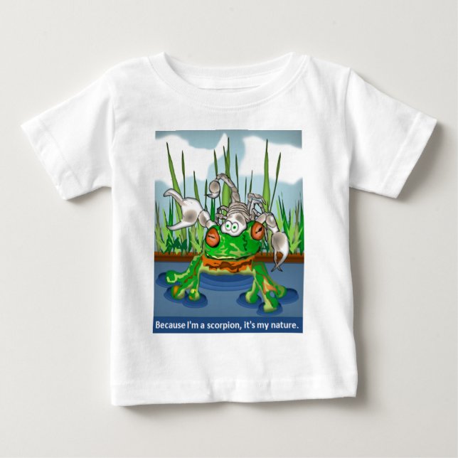 Camiseta Para Bebê The Scorpion and the Frog (Frente)