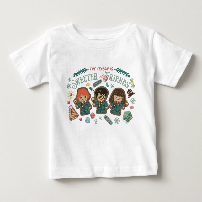 Camiseta Para Bebê The Season is Sweeter with Friends (Frente)