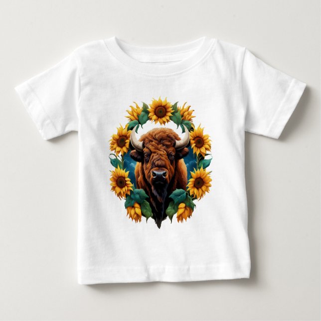 Camiseta Para Bebê The Sunflower State Of Kansas 4 (Frente)
