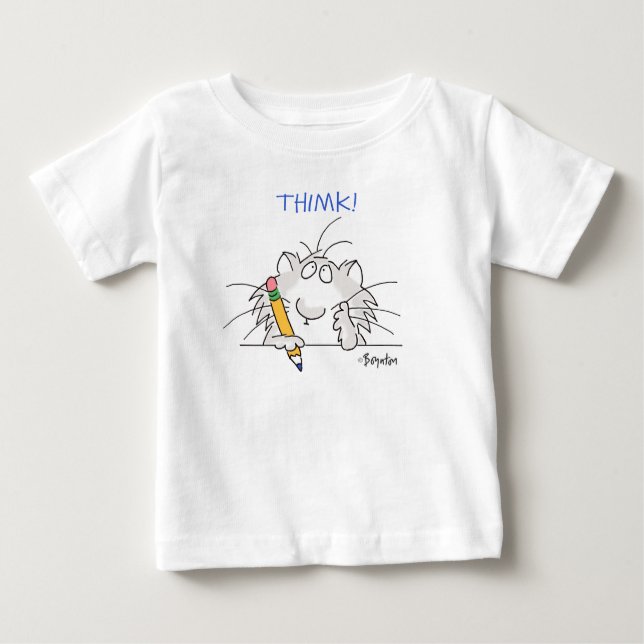Camiseta Para Bebê Thimk! de Boynton (Frente)