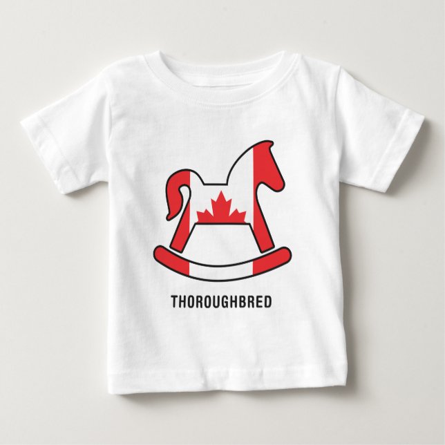 Camiseta Para Bebê Thoroughbred Infantil Manga Longa (Frente)