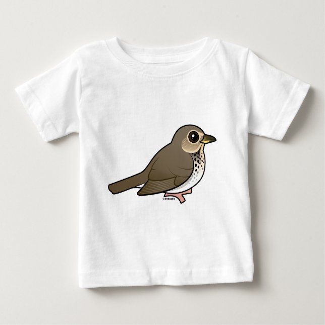 Camiseta Para Bebê Thrush Swainson (Frente)