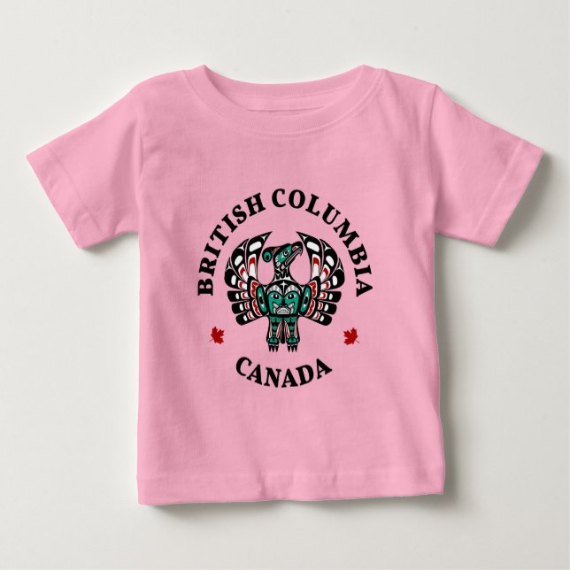 Camiseta Para Bebê Thunderbird Negra Americana (Frente)