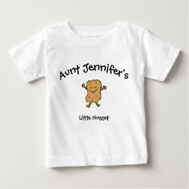 Camiseta Para Bebê Tia Baby Clothes Little Nugget Niece Nephew