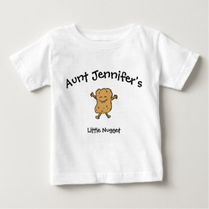 Camiseta Para Bebê Tia Baby Clothes Little Nugget Niece Nephew