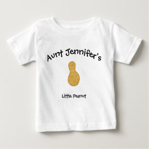 Camiseta Para Bebê Tia Baby Clothes Peanut Niece Nephew