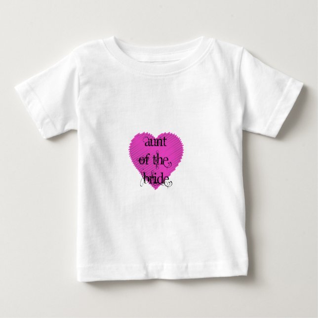 Camiseta Para Bebê Tia da Noiva (Frente)
