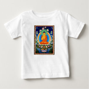 Camiseta Para Bebê Tibetano Thangka Prabhutaratna Buddha
