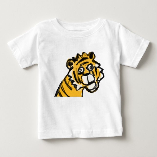 Camiseta Para Bebê Tiger (Frente)