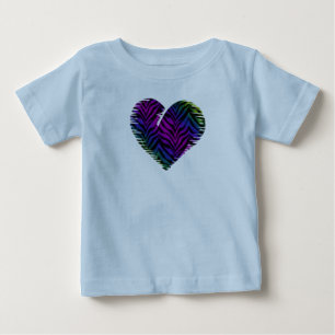 Camiseta Para Bebê Tiger Heart 1 Baby Clothing