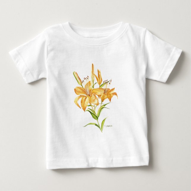Camiseta Para Bebê Tiger Lily (Frente)