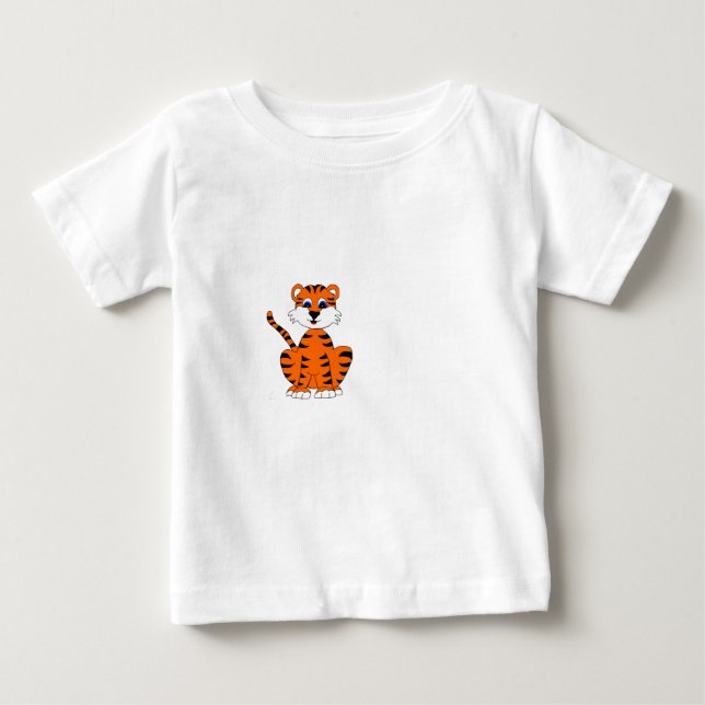 Camiseta Para Bebê Tigre (Frente)